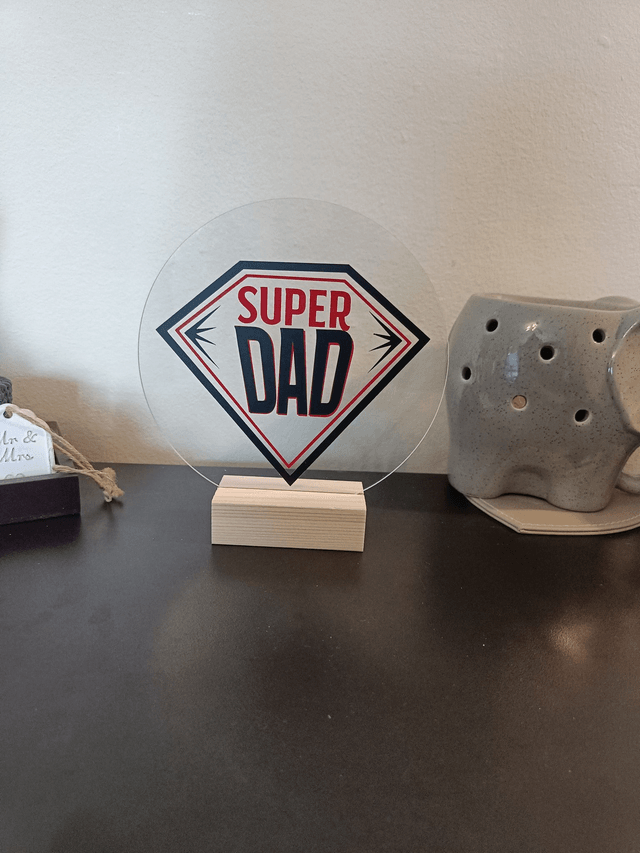 Acrylic Fathers Day Signs 