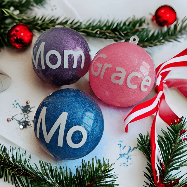 Christmas Glitter Baubles