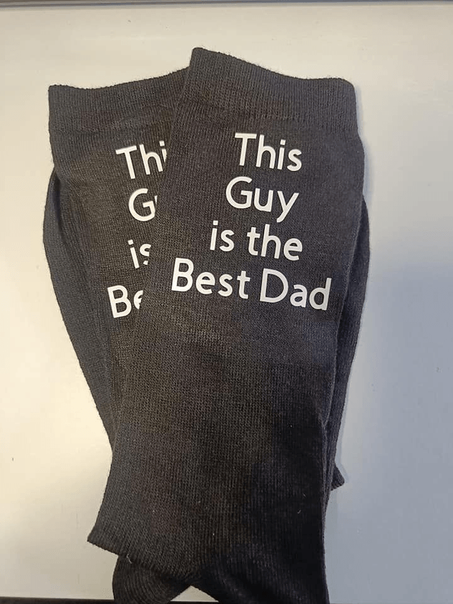 Personalised Father's day socks 