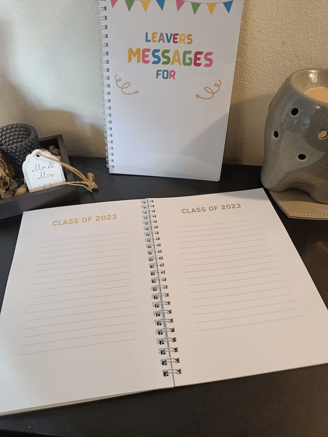 School Leavers Message Book