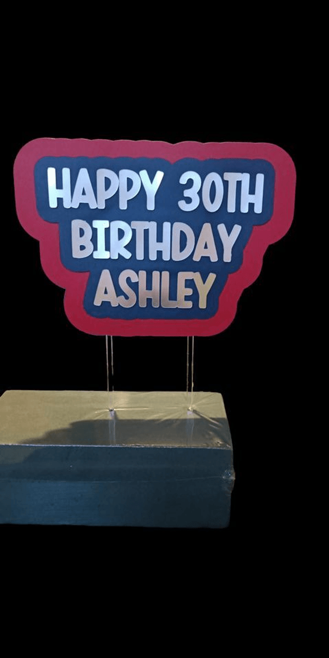 Personalised Cake Topper