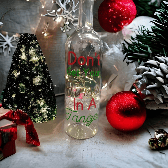 Personalised Christmas Light Up Bottles