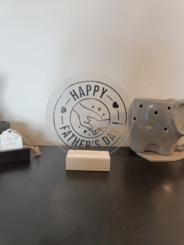 Acrylic Fathers Day Signs 