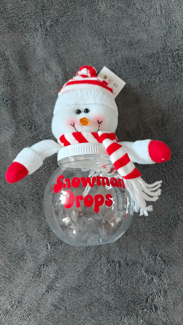 Santa and Snowman Jars