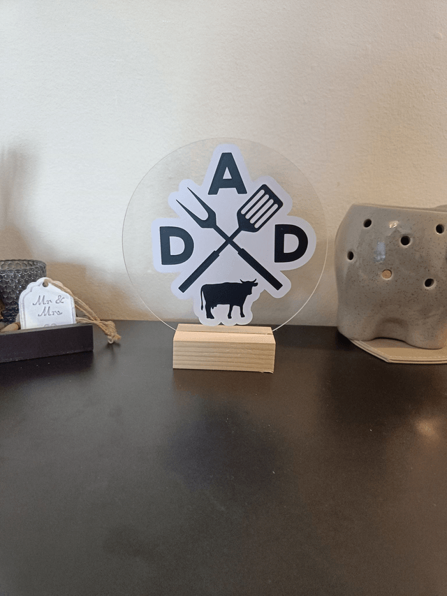 Acrylic Fathers Day Signs 