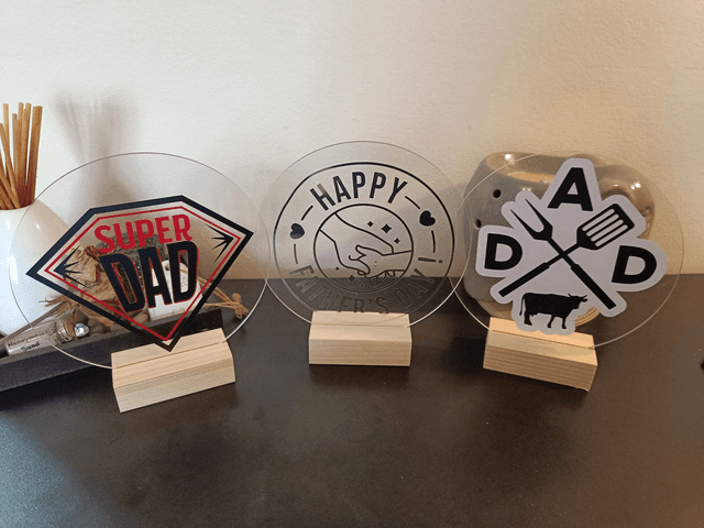Acrylic Fathers Day Signs 